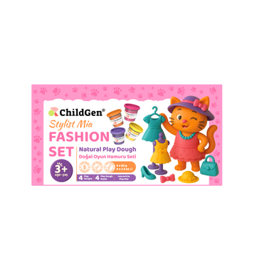 Childgen Play Dough Doğal Oyun Hamuru Sevimli Patiler Fashion Set