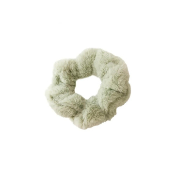 Mini & Kids Peluş Scrunchie Yeşil Toka