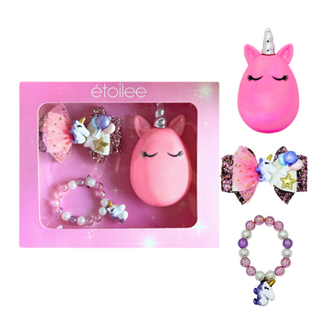 Etoilee Unicorn Hediye Kutusu (Tarak-Toka-Bileklik)