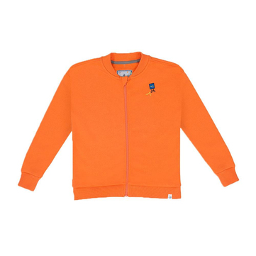 Beetle Beez Cool Square Fermuarlı Sweatshirt Turuncu