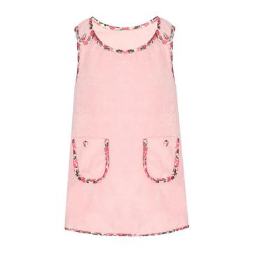 Bleu Lapin Pink Flora Havlu Elbise