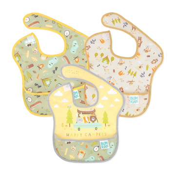 Bumkins 3'lü Superbib Önlük Seti Happy Campers