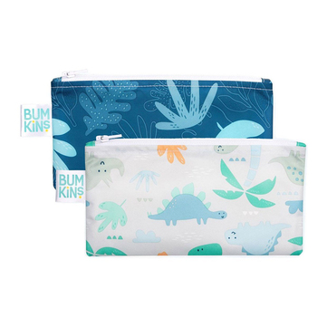 Bumkins Küçük 2'li Atıştırma Çantası Dinozor