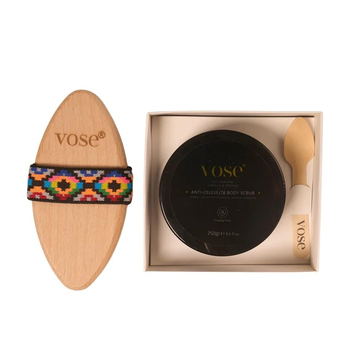 Vose Selülit Karışıtı Body Scrub ve At Kılı Selülit Fırçası