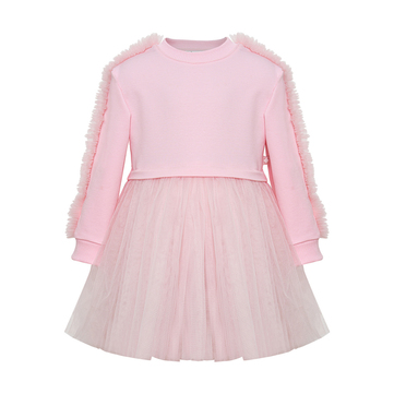 Mini Celebrities Pink Sweatdress Elbise