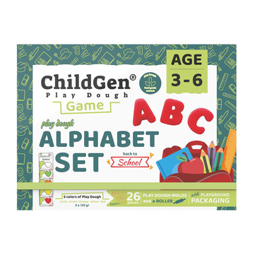 ChildGen Play Dough Alfabe Sahneli Oyun Hamuru Kutusu