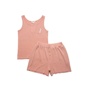 Pembe Leopar Atlet Şort Takımı