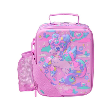 Smiggle Trailbalzer Sert Yüzeyli Unicorn Desenli Beslenme Çantası