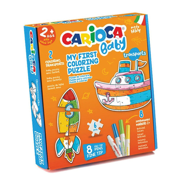 Carioca Boyanabilir Bebek Puzzle Taşıtlar