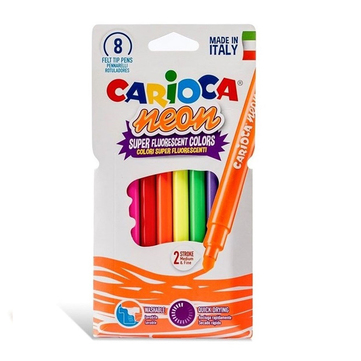 Carioca Neon Yıkanabilir Keçeli Boya Kalemi 8'li