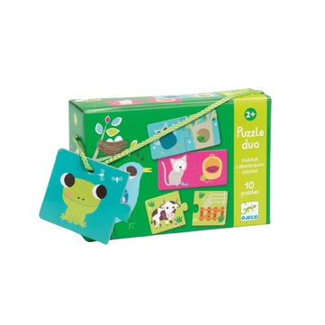 Djeco İkili Puzzle Duo Habitat