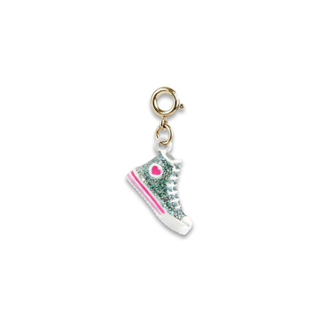 Charm It Gold Glitter High Top Sneaker Charm