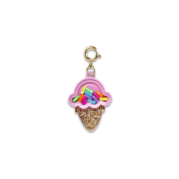 Charm It Gold Ice Cream Cone Shaker Charm