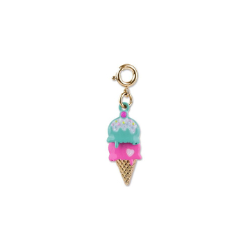 Charm It Gold Swivel Ice Cream Cone Charm