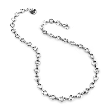 Charm It Silver Chain Choker Necklace
