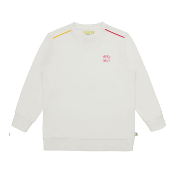 Milky Wilky Kız Çocuk Beyaz Bisiklet Yaka Sweatshirt