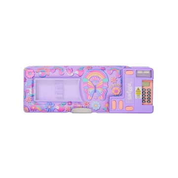 Smiggle Limitless Kelebek Desenli Pop Out Hesap Makineli Otomatik Kalem Kutusu