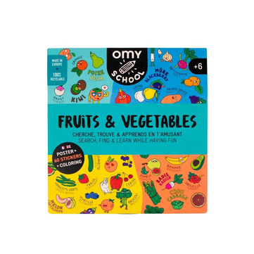 Omy School Öğretici Poster Fruits Vegetables
