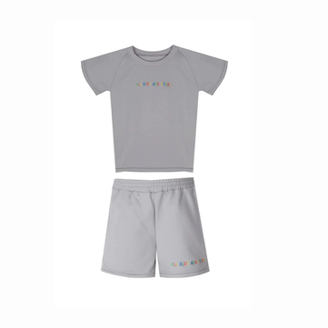 Bleu Lapin Grey Short Suit Takım