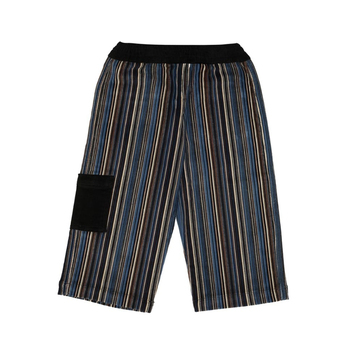 Korabon Mavi Kadife Zebra Pantolon