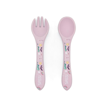 Sassi Junior Superlab Silikon Çatal Kaşık Takımı Sevimli Unicorn