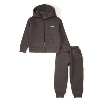 Pueril Kids Çocuk Eşofman Takımı Şardonlu Grafit