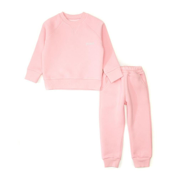 Pueril Kids Şardonlu Klasik Çocuk Eşofman Takımı | Şeker Pembe