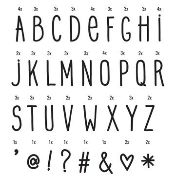 EL YAZISI HARF SEMBOL SETİ