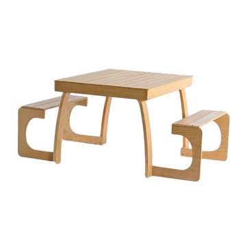 Lili Kids Ahşap Piknik Masa Seti