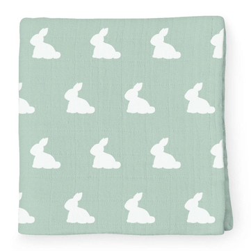 Deux Lapins Mono Lapin Matcha Green Müslin Örtü 70x70cm