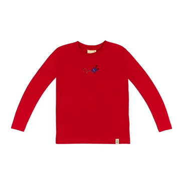 Beetle Beez Bold Monster Uzun Kollu Tişört Kırmızı