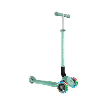 Globber Primo Plus Katlanabilir Işıklı Scooter Mint Yeşili
