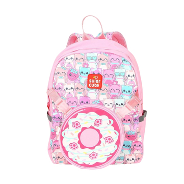 Supercute Two-in-One Pink Cat Sırt Çantası