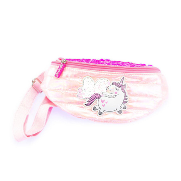 Girabrilla Puffer Unicorn Bel Çantası Pembe