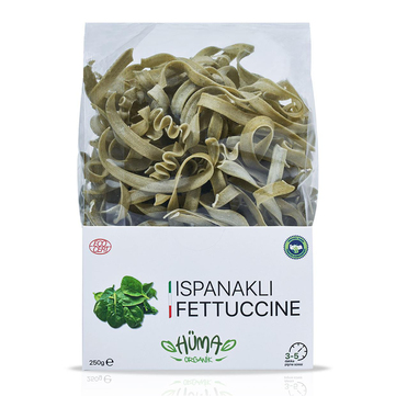 Hüma Organik Ispanaklı Fettuccine 250 gr