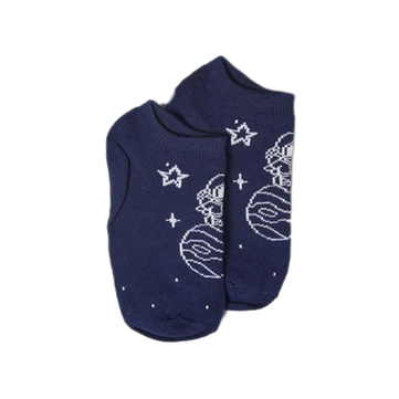 Katia & Bony Space Desenli Erkek Çocuk Patik Çorap Siyah