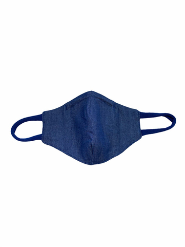 KETEN ÇOCUK MASKE - DENIM