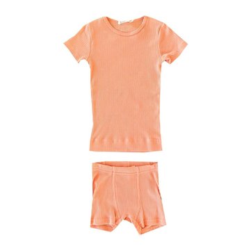 Koalav Kısa Kollu Şortlu Takım Pudra