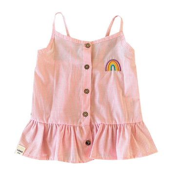 Lavra Studio Daphne Askılı Bluz Pembe