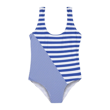 LORI - MAVİ ÇİZGİLİ ÇOCUK YÜZÜCÜ MAYO