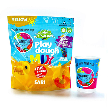Mammacomica Dough Kendin Yap Kendin Oyna Doğal Oyun Hamuru Toz Karışımı Sarı