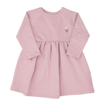 Miela Kids Papatya Nakışlı Sweat Elbise Lila