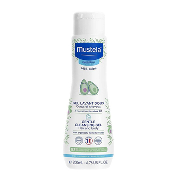 Mustela Organik Avokado İçeren Yenidoğan Bebek Şampuanı 200 ml