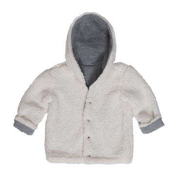 Petit Boom Çocuk Peluş Kalın Mont Kırık Beyaz