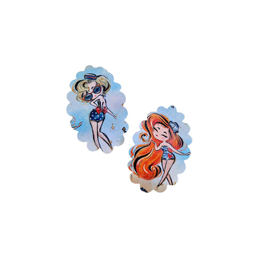 Ponpoon Navy Girls Çıtçıt Toka