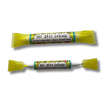 Rachel Ellen Design Fosforlu ve Tükenmez Çift Taraflı Kalem Sarı