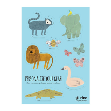 Rice Stickers Lunchbox Sweet Jungle