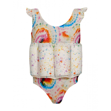 Verte Vallée Tie Dye Batik Desenli Yüzme Öğretici Mayo