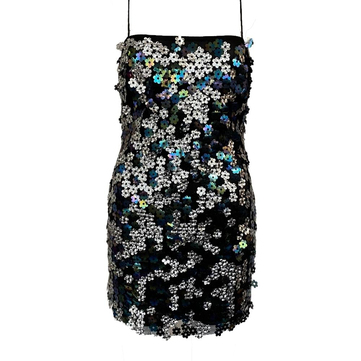 The New Arrivals Flirty Fleurs Çiçek Payet Detaylı Renkli Elbise - 36