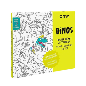 Omy Dinosaur Giant Coloring Poster